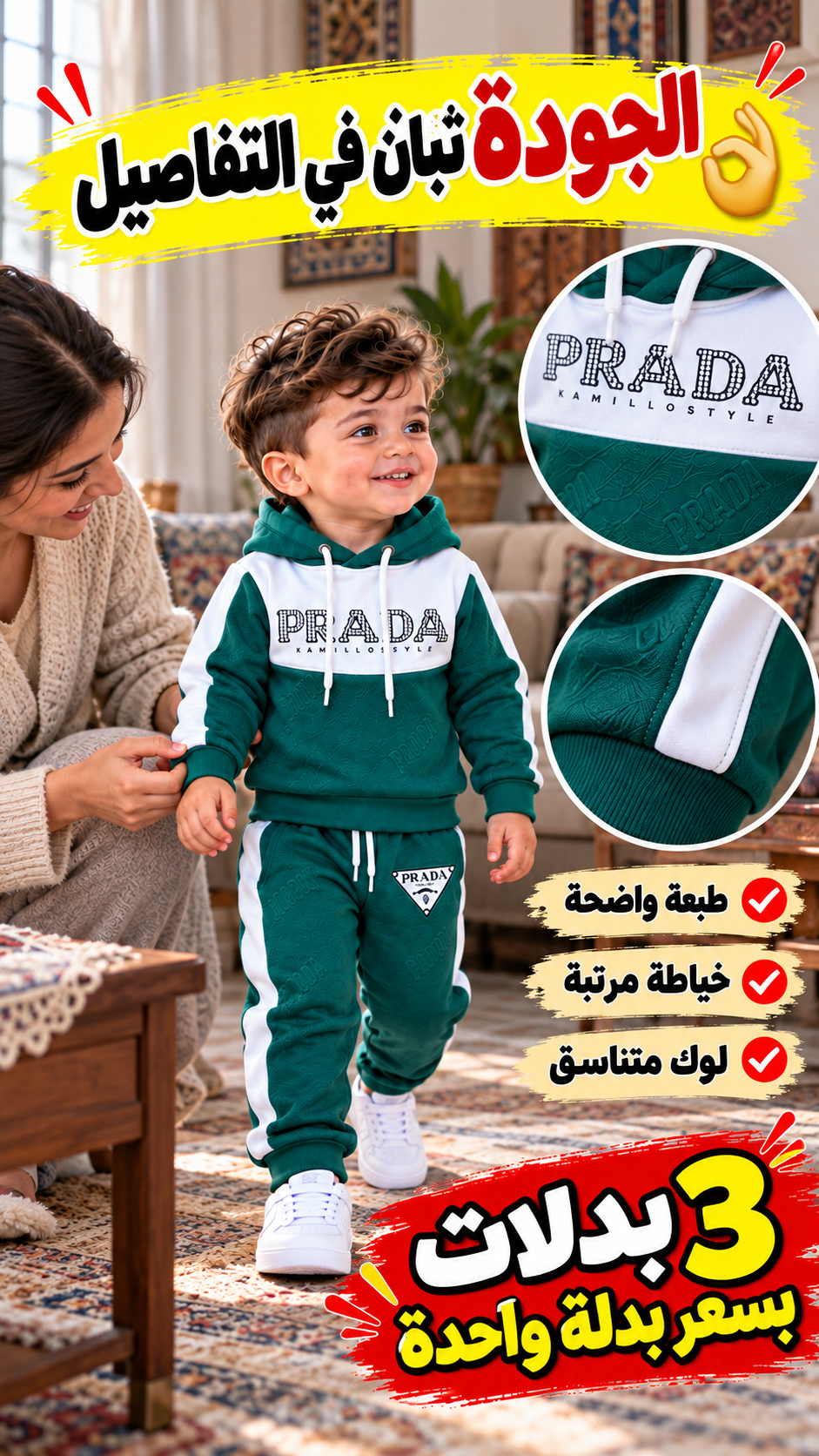 مجموعة 3 بدلات جاكار بسعر بدلة واحدة